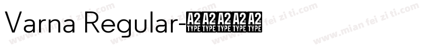 Varna Regular字体转换
